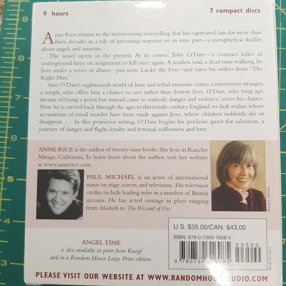 NIB ANNE RICE "ANGEL TIME" AUDIO BOOK. - Picture 2 of 5